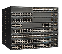 Figure 1: Up to 12 RUCKUS ICX 7550 switches can be stacked together using two full-duplex QSFP+ 40 Gbps ports that provide a fully redudant backplane with 960 Gbps of stacking bandwidth.