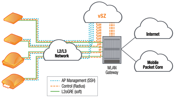 Figure 1 shows how the vSZ-H would be deployed in an actual network.