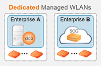 This product, known as the vSCG, can support multi-tenant environments where many managed services customers share an instance of the vSCG, or in a dedicated mode